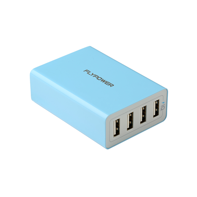 5V5A Multi-port USB charger blue
