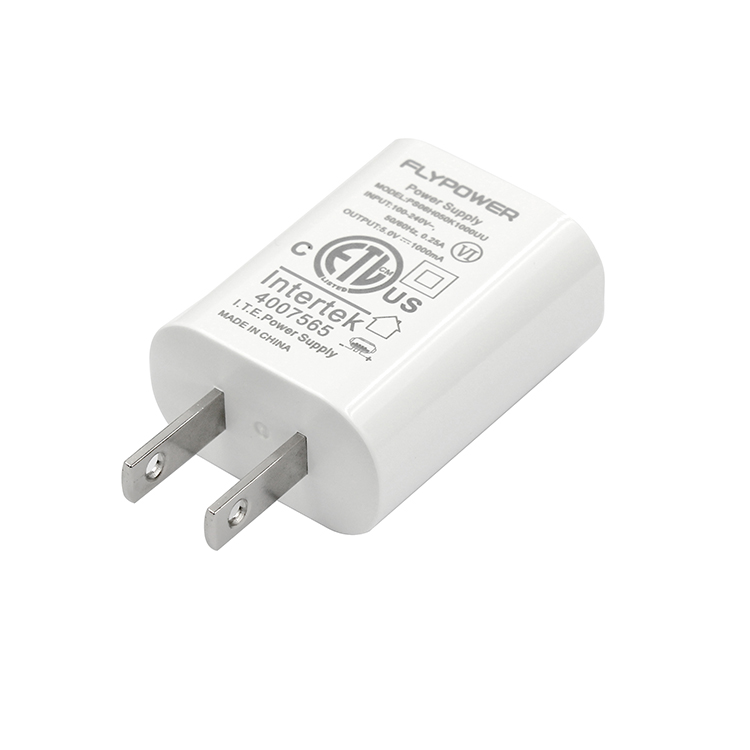 5.5V2A UL USB power adapter white
