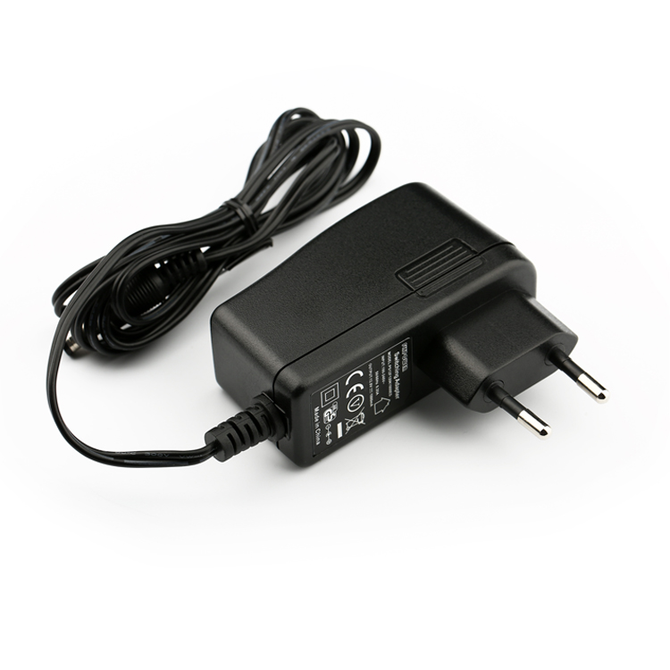 5V2A 12V1A European standard wired power adapter