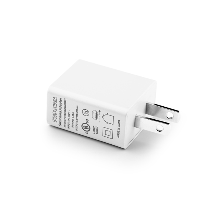 5V1A UL USB charger white