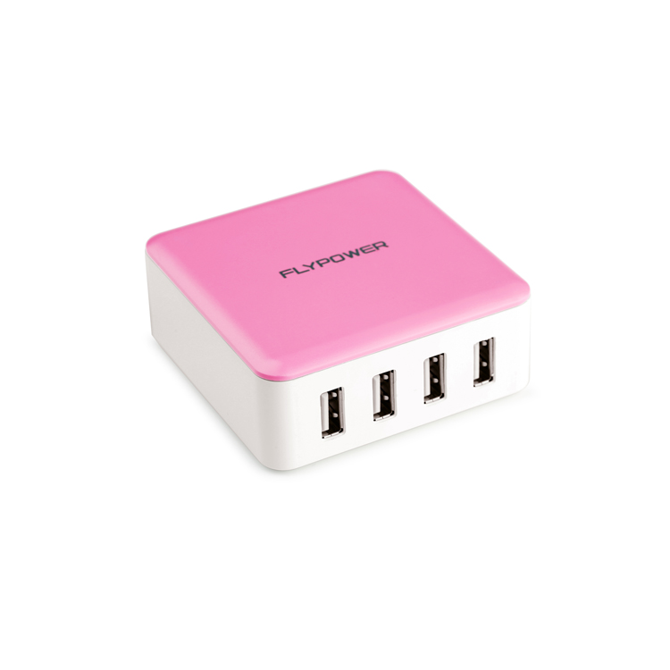 5V6A Multi-port USB charger pink